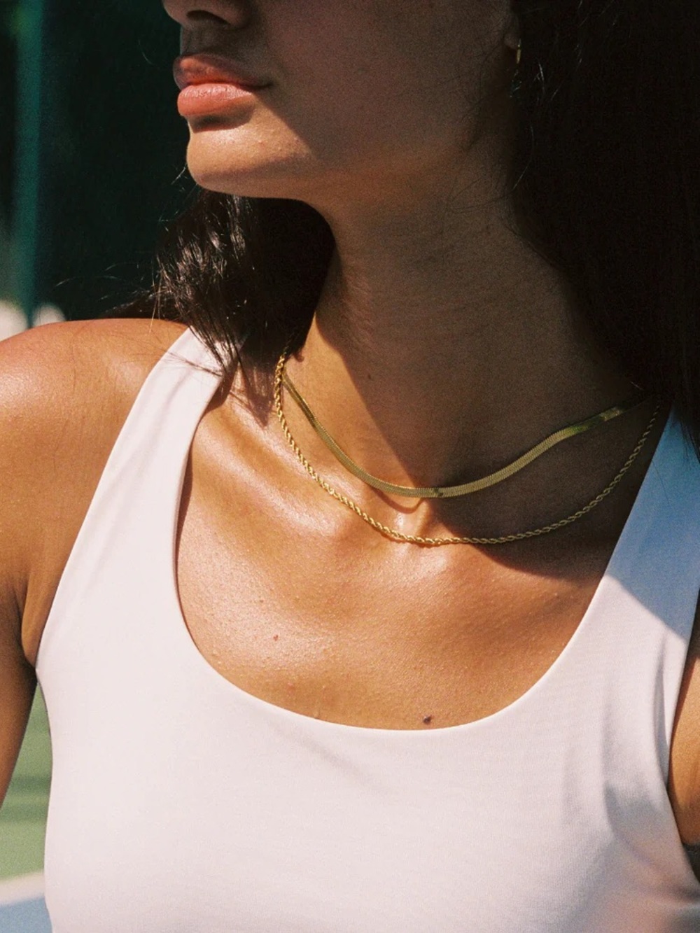 Atolea 14K Gold Color Rope Chain Necklace ✨- Women